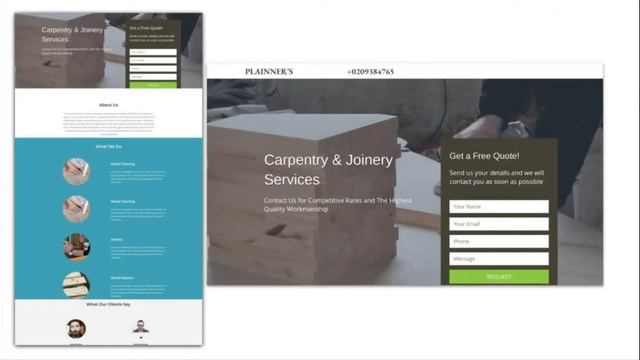 SiteOrigin Lead Generation Landing Page Templates For Tradesmen смотреть онлайн