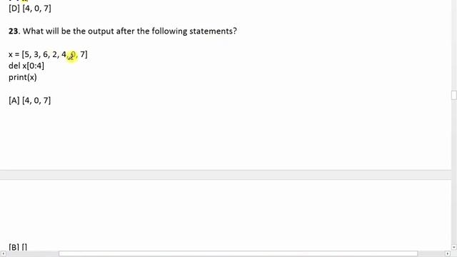 Python Language M3-R5 MCQ for O Level смотреть онлайн