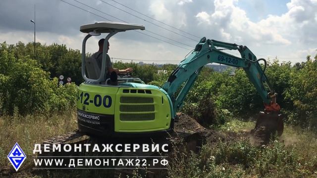 Мини-экскаватор 4-х тонный в Барнауле !!! смотреть онлайн