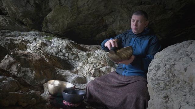 Поющая чаша "Лумбини", звучание в пещере / Buy Tibetan bowl смотреть онлайн