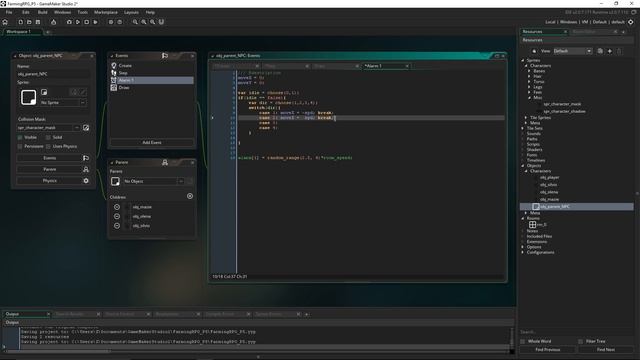 NPCs And Organisation | Farming RPG Tutorial: GMS2 [5] смотреть онлайн