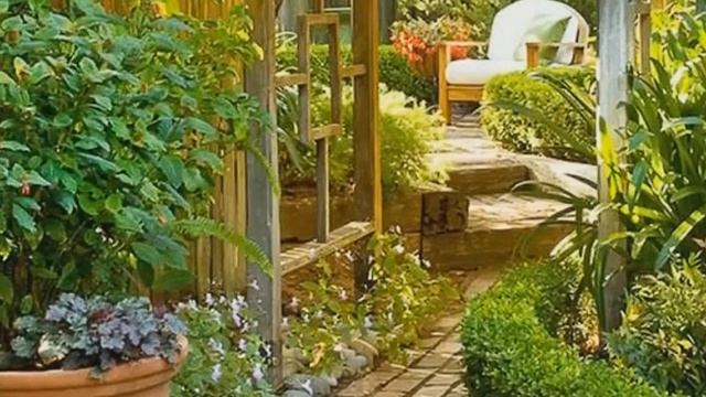 Ландшафтный дизайн сада в стиле кантри