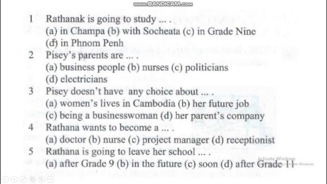 Chapter4 Unit2 Future Plans | English For Cambodia Book4 смотреть онлайн