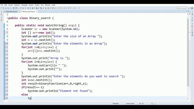 Binary search in Java || Write a program for Binary search in java смотреть онлайн