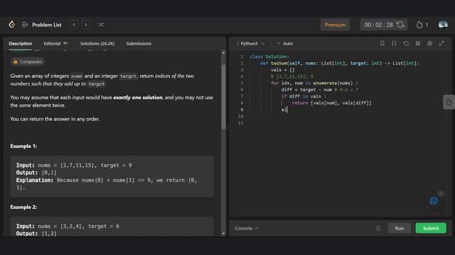 Leetcode | 1. Two Sum смотреть онлайн