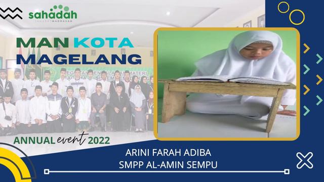 ARINI FARAH ADIBA - SMPP AL AMIN SEMPU [] LOMBA MTQ SAHADAH 2022 смотреть онлайн