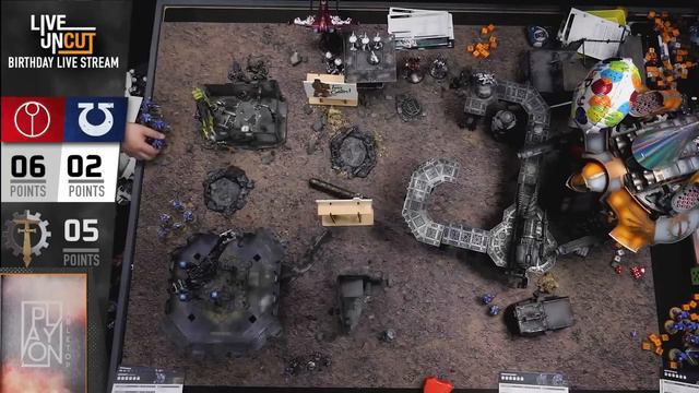 Warlord Titan vs Ultramarines vs T'au. Warhammer 40k Death match Live Stream смотреть онлайн