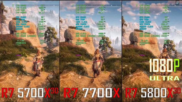 RYZEN 7 5700X3D vs RYZEN 7 7700X vs RYZEN 7 5800X3D || PC GAMES BENCHMARK TEST || смотреть онлайн