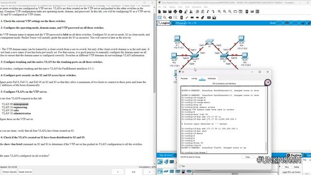 [CCNA] How to solve: 4.4.2: Challenge VTP Configuration - With an explanation смотреть онлайн