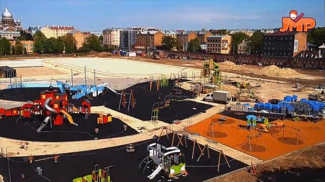 TIMELAPSE: Детская площадка на Барона. смотреть онлайн