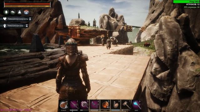 Conan Exiles - Прохождение данджа Джеббал Сага. Королева ведьм. Качаем новичка 2. смотреть онлайн