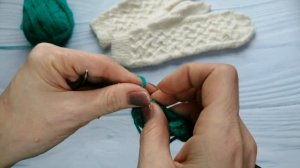 Простой и красивый узор для варежек и перчаток