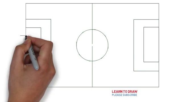 How To Draw a Soccer Field Step By Step Easy | Coloring Book Page and Drawing Learn Colors For Kids смотреть онлайн