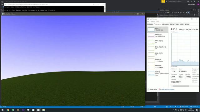 Vulkan terrain demo (WIP #3) смотреть онлайн