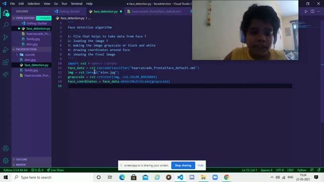 Real time face detection with python part 1 #AI #Only9LinesOfPython смотреть онлайн