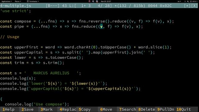 Композиция функций (pipe, Compose) в JavaScript