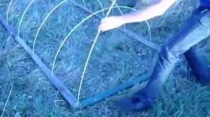 Парник из СТЕКЛОПЛАСТИКОВОЙ арматуры. Своими руками, всё просто!!