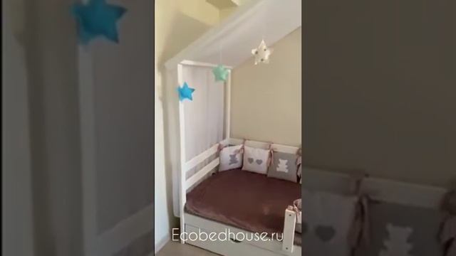 Отзыв кроватка домик MID HOME WHITE смотреть онлайн
