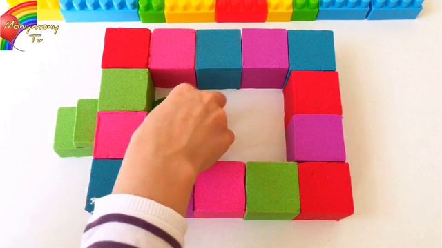 DIY HOW TO MAKE PLAY DOH THE WRAP and KINETIC SAND POOL for KIDS TODDLERS(Learn Colors With) смотреть онлайн