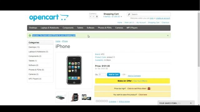 OpenCart Ajax Cart+ Extension смотреть онлайн
