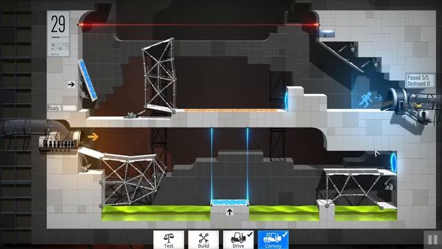 29 - Bounce, bounce! Convoy Walkthrough – Bridge Constructor Portal смотреть онлайн