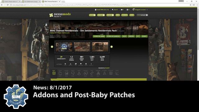 Sim Settlements: News - Addons and Post-Baby Patching смотреть онлайн