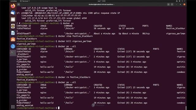 Docker Containers: Docker install, Creating Docker containers, Using Docker Commands смотреть онлайн