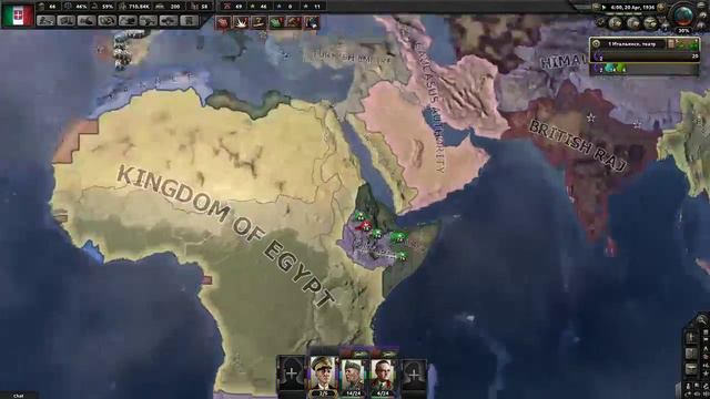 Hearts of Iron 4 - Multiplayer - Italy custome map смотреть онлайн