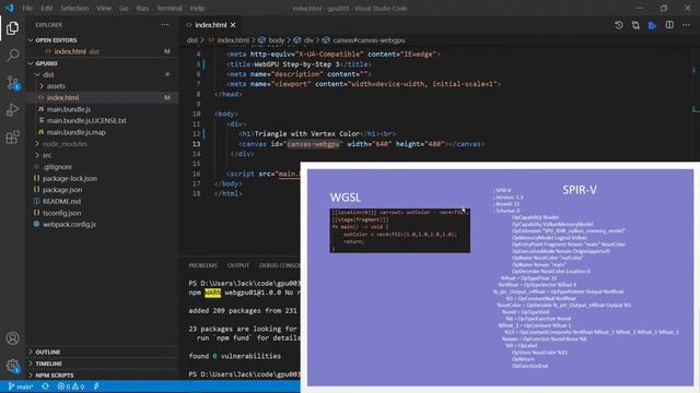 WebGPU (3): Create Triangle with Different Vertex Colors смотреть онлайн