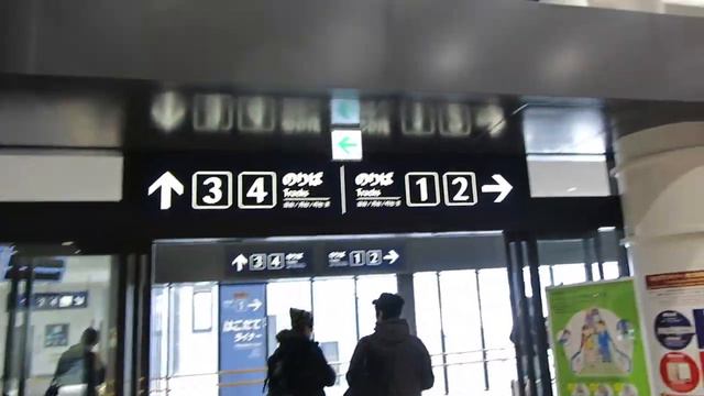 Transfer from Shinkansen to conventional train at Shin Hakodate Hokuto смотреть онлайн