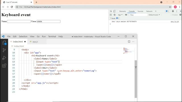 Part 7 Belajar Vue Js By Modul , Tentang V Model смотреть онлайн