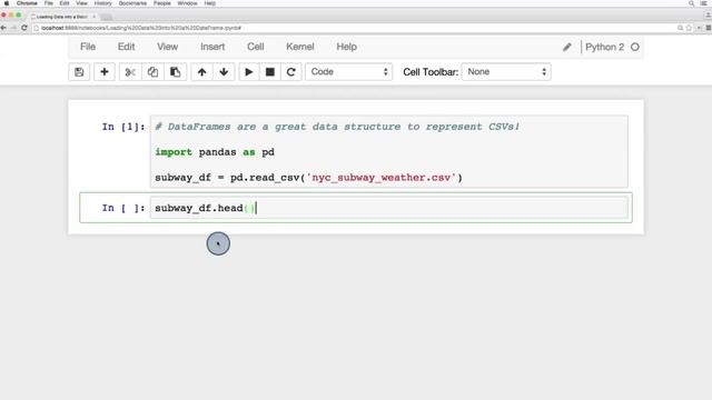 Loading Data into a DataFrame смотреть онлайн