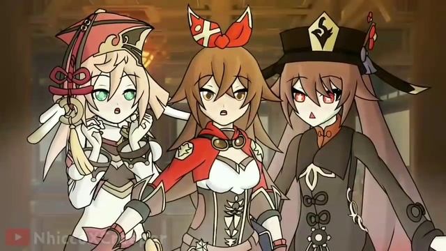 *•.¸♡ [ ? ? ? ? - ? ? ? ? ] ♡¸.•* (パイロの覇権) Yanfei, Amber & Hu Tao (Genshin Impact Fan Animation) смотреть онлайн