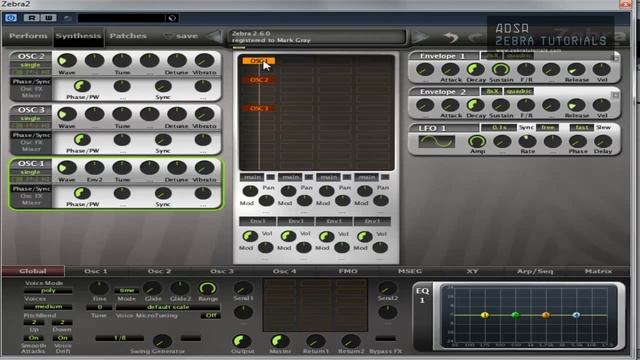 U-He Zebra - Basic Overview Series - The Synthesis Window - How To Tutorials