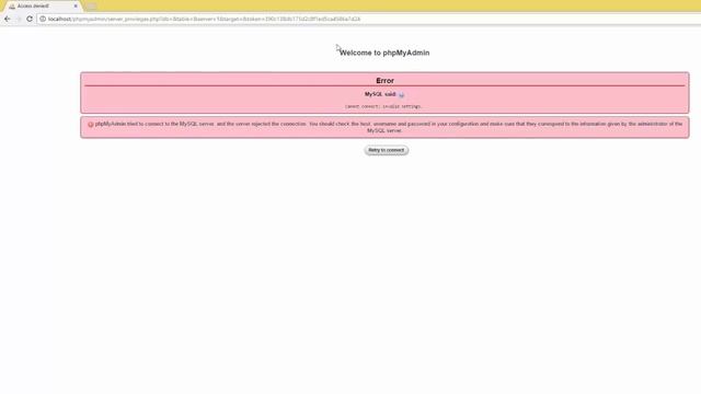 access denied for user 'root'@'localhost' (using password yes or no) смотреть онлайн