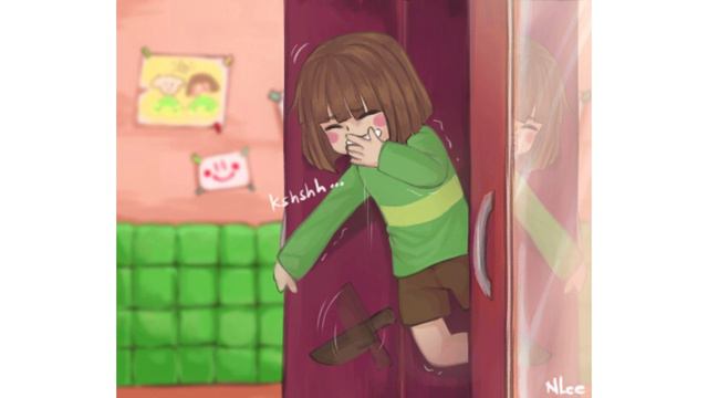 Undertale Comic Dub - Scary Face Surprise смотреть онлайн