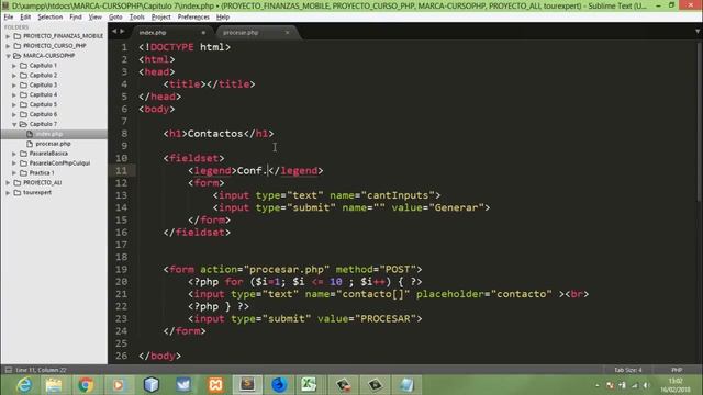 CURSO PHP CAP 7 FORMULARIOS ENVIAR INPUTS COMO ARRAYS смотреть онлайн