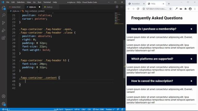 How To Design FAQs Section For Website смотреть онлайн