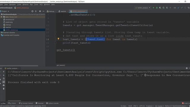 Sentiment Analysis Python - 8 - Twitter Emotion Analysis using GetOldTweets3 смотреть онлайн