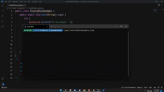 Finally Block in Java | Finally Block in Java with Example | Use of Finally Block in Java смотреть онлайн