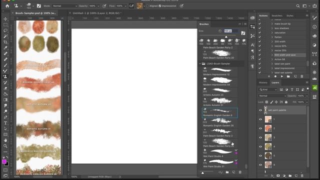 FREE Photoshop Brush Sampler: Color-Blending Impressionist Brushes смотреть онлайн