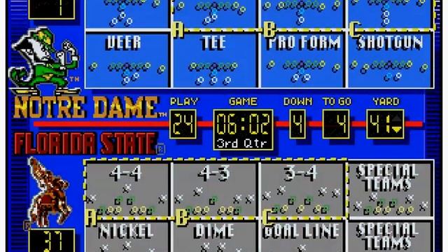 Bill Walsh College Football '95 (Sega Genesis / Megadrive) смотреть онлайн