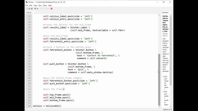CMPSC145 Python - Tkinter GUI Lesson смотреть онлайн