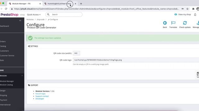 PrestaShop QR code scan generator that supports product attributes Module смотреть онлайн