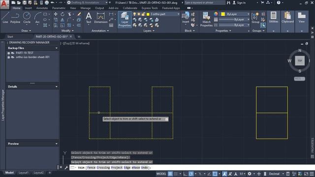 AutoCAD Orthographic Isometric Part 20- Tutorial #2 смотреть онлайн