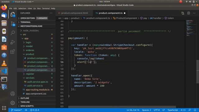 7- stripe angular , application é commerce angular firebase de A a Z, angular check out смотреть онлайн