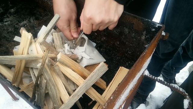 Розжиг дров от китайского кремния смотреть онлайн