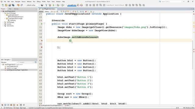 Java JavaFX Events and Lamda Expressions смотреть онлайн