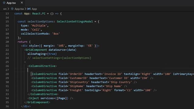 Cell Selection and Check Box Selection in React DataGrid смотреть онлайн