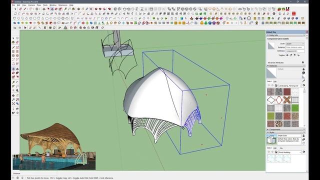 Making Of Bamboo Restaurant With Sketchup & Lumion 10 смотреть онлайн